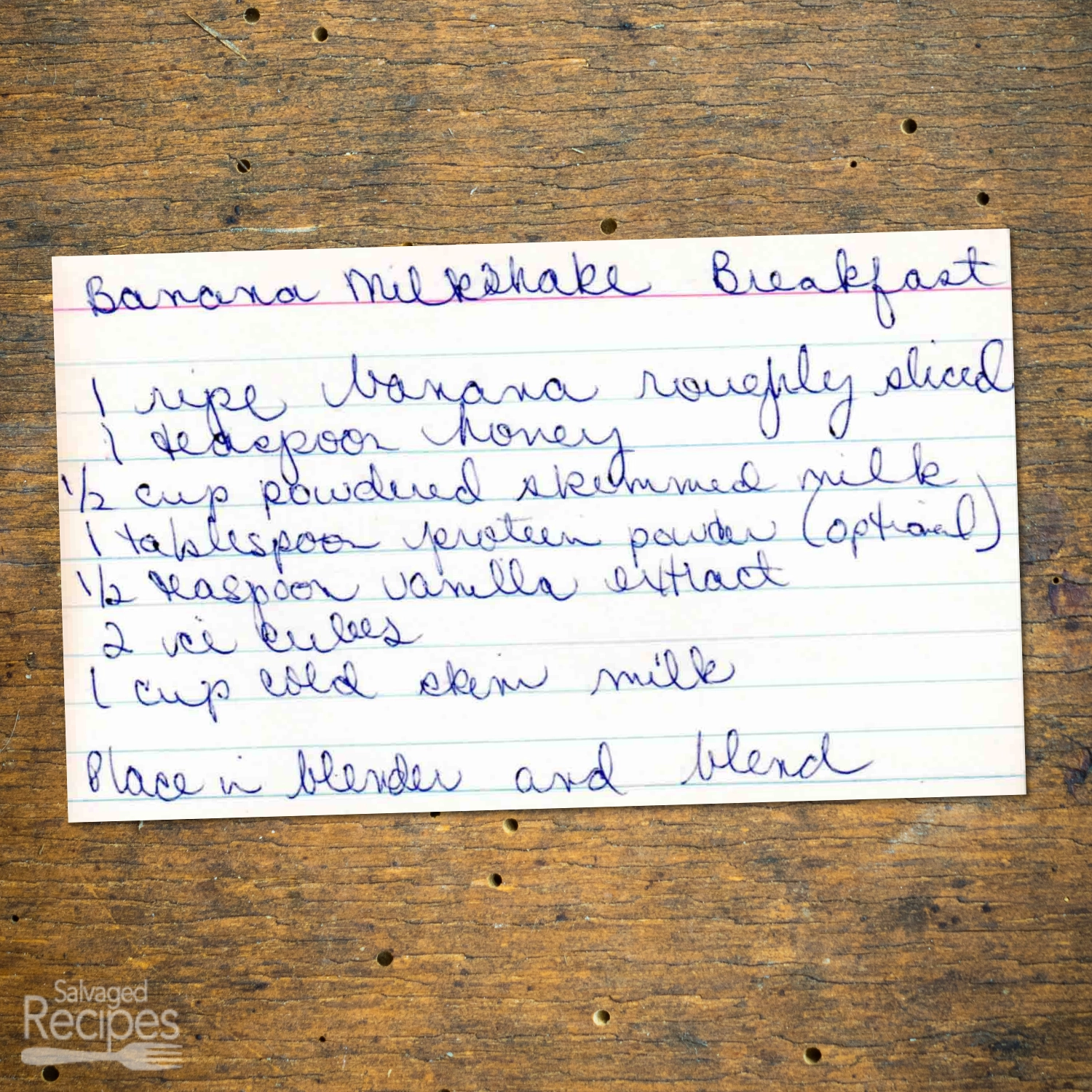 Banana Milkshake Breakfast