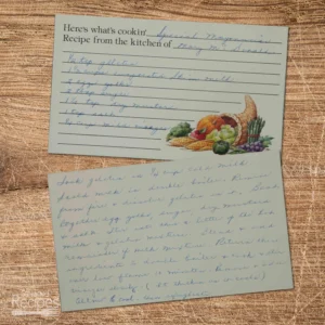Handwritten recipe card for SPecial Mayonnaise of Mary M. Donald
