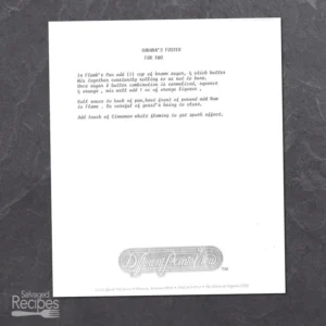 Typed recipe for Bananas Foster from Different Pointe of View