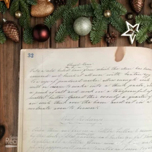 Handwritten recipe for Glazed Ham