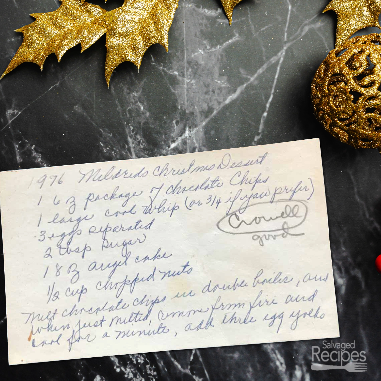 Mildred’s Christmas Dessert