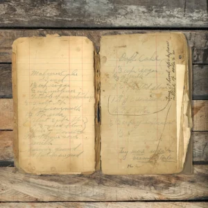 Handwritten recipe for Molasses Cake