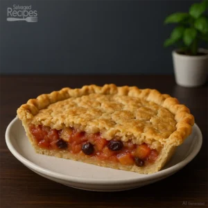 Rhubarb Soda Cracker Pie