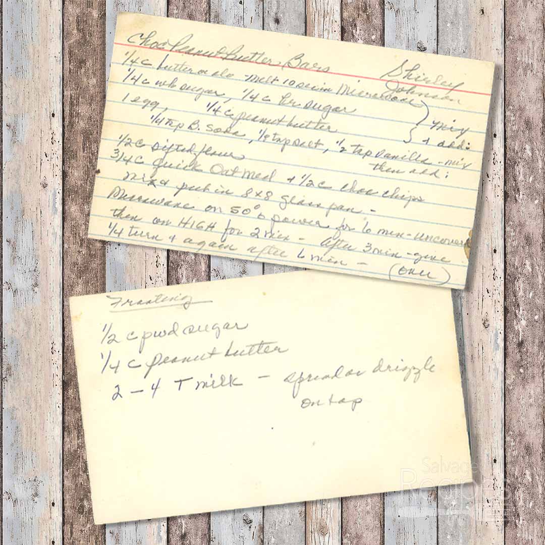 Chocolate Peanut Butter Bars from Shirley Johnson