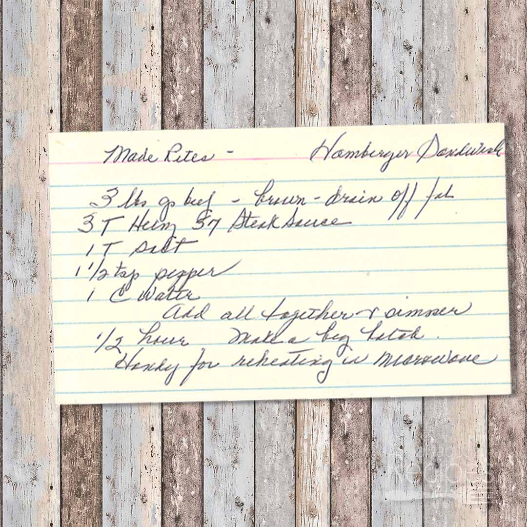 Hamburger Sandwiches (Made Rites)