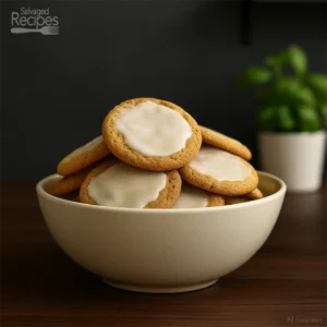 Lemon Iced Ginger Snaps