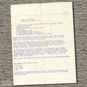 A typed recipe for Crown Jewel Dessert