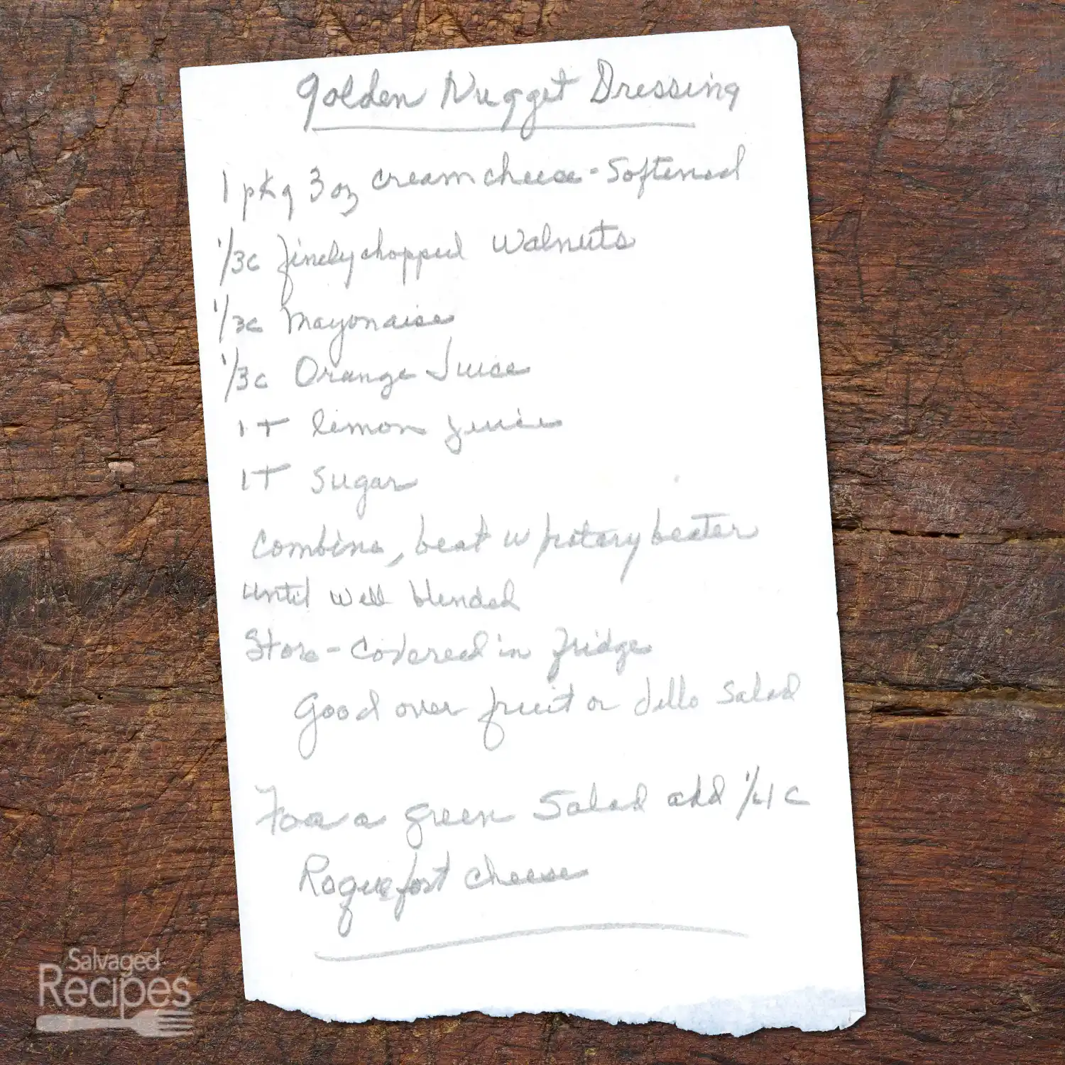 Golden Nugget Dressing