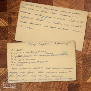 Handwritten recipe card for Picnic Frijoles
