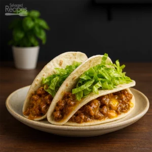Beef and Cheddar Soft Tacos