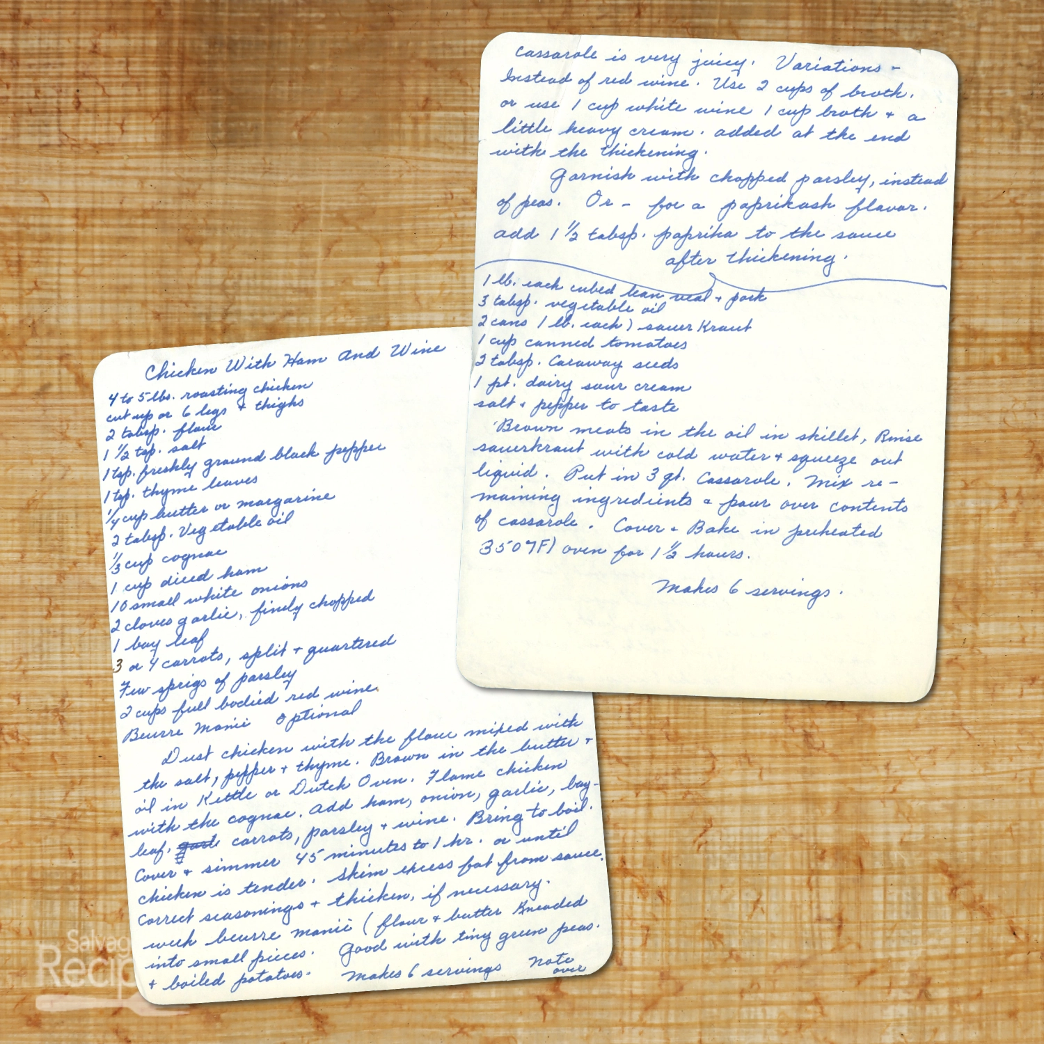 Chicken with Ham in Red Wine Sauce