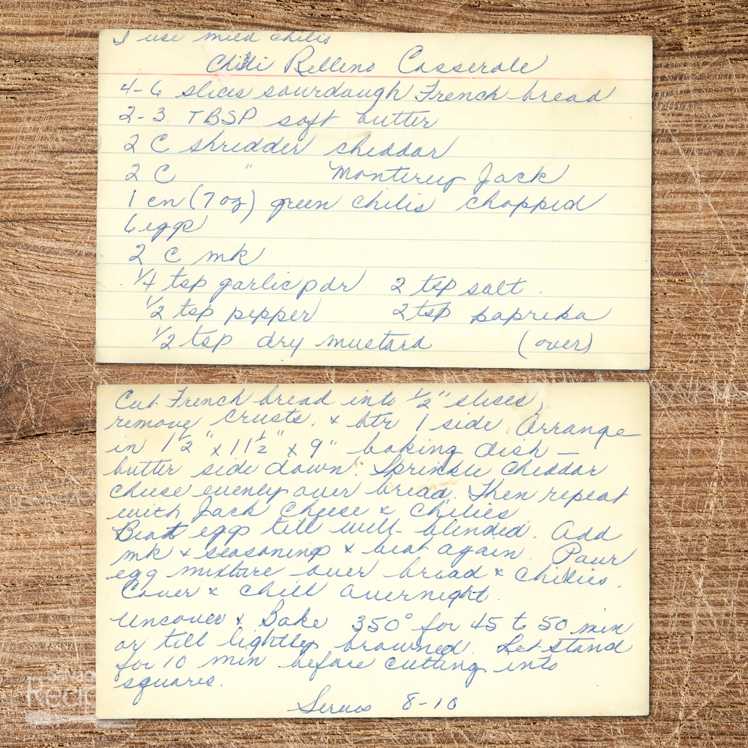 Cheesy Green Chile Relleno Breakfast Casserole