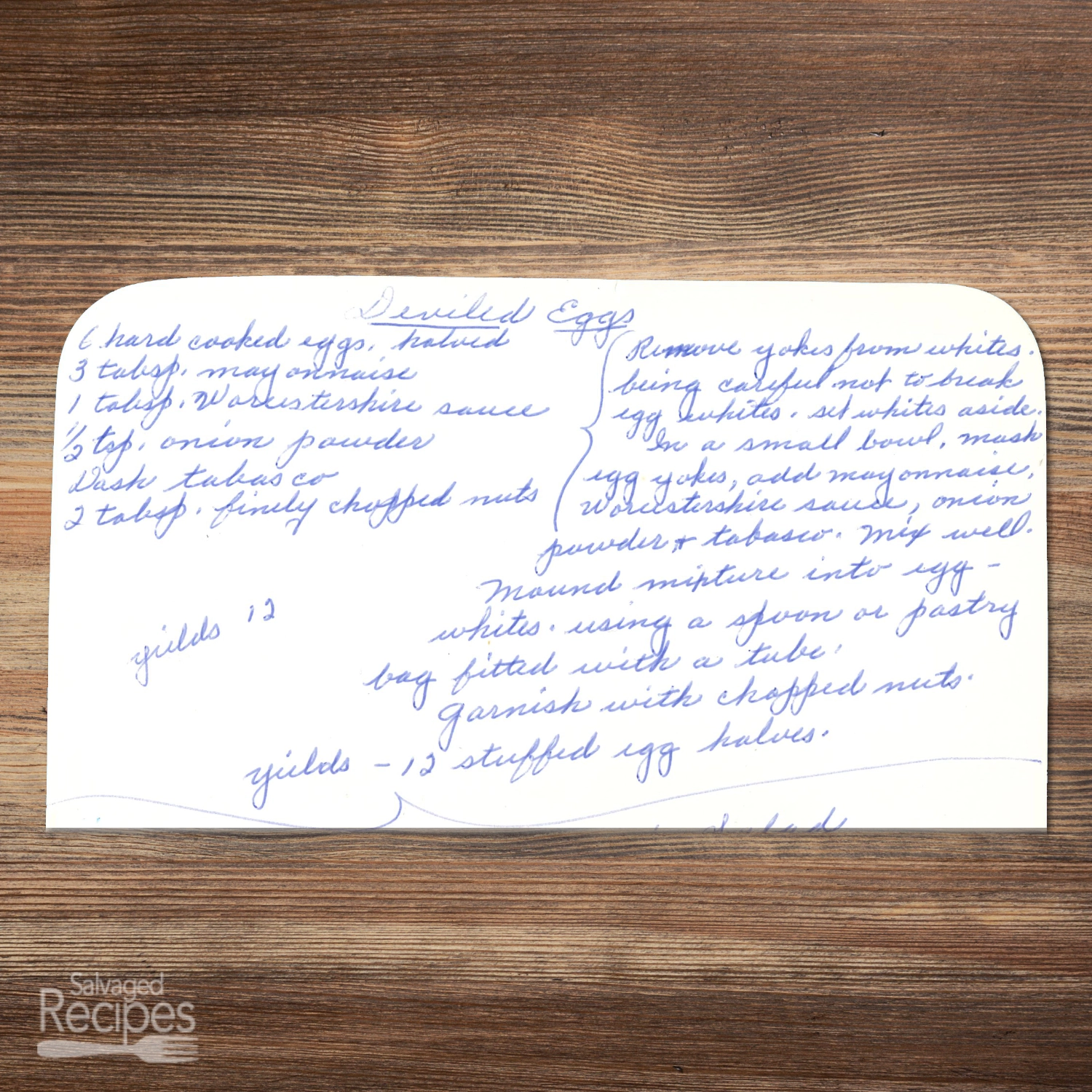 Deviled Eggs with Mayo and Nuts