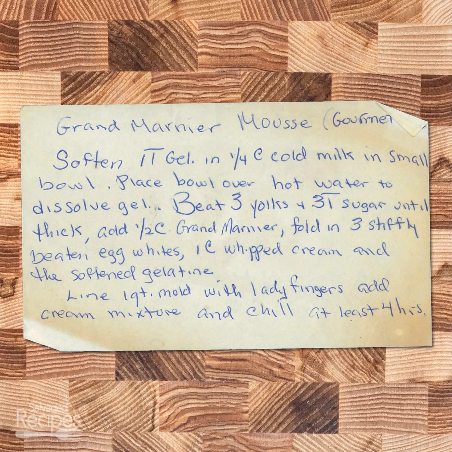 Grand Marnier Mousse with Ladyfingers