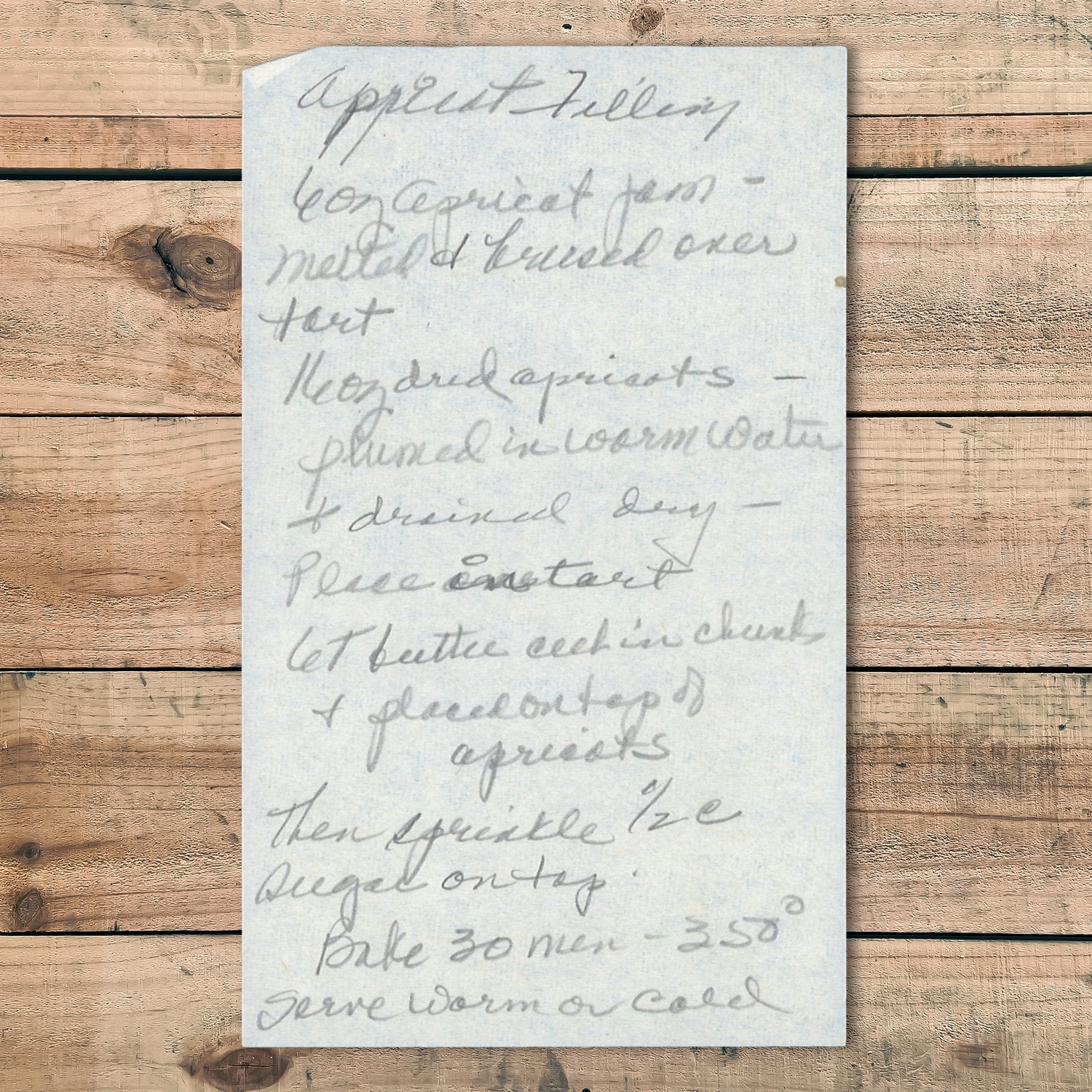 Apricot Tart Filling