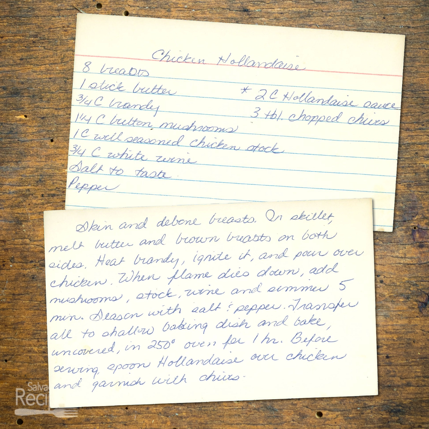 Creamy Chicken with Brandy, Mushrooms & Hollandaise Sauce