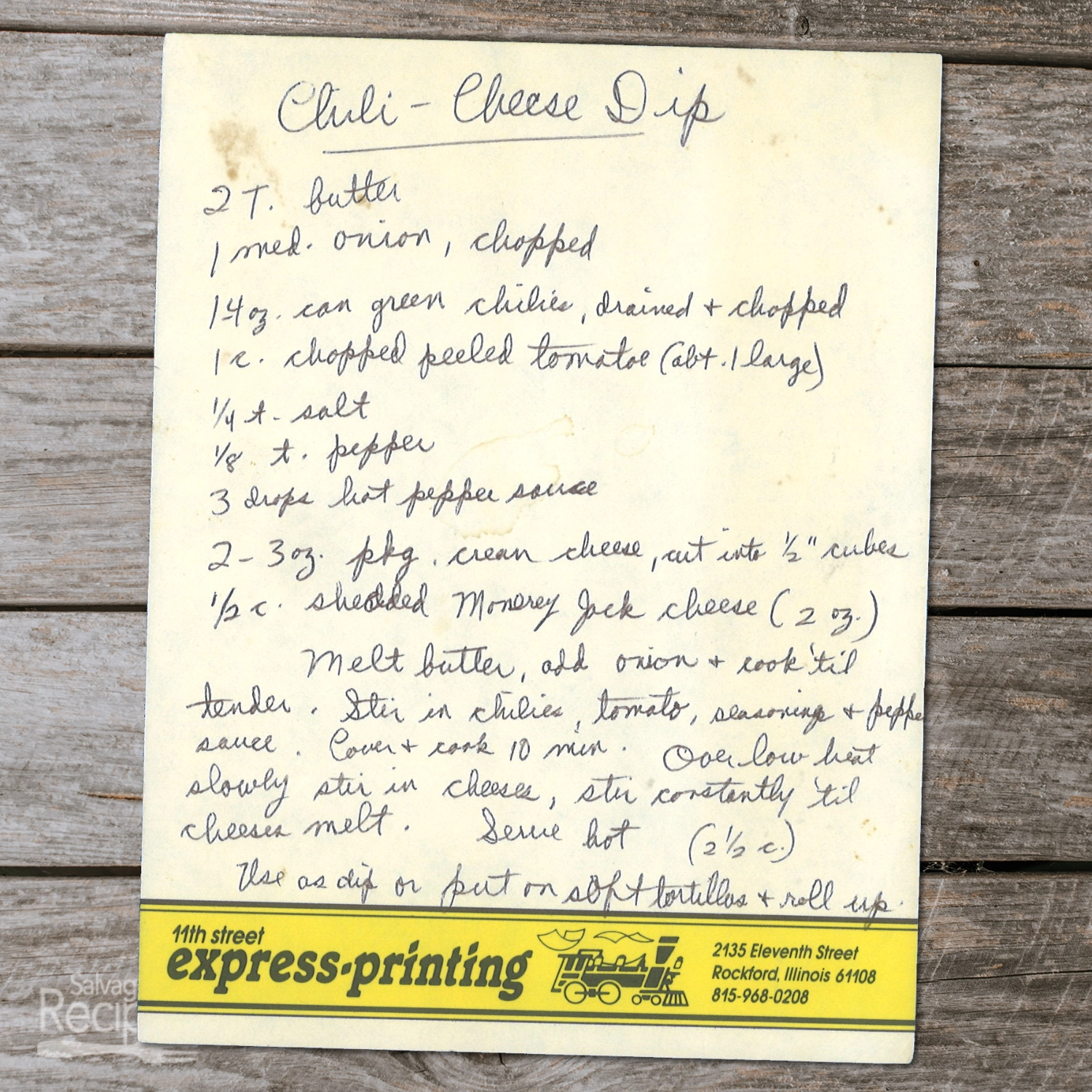 Chili-Cheese Dip with Green Chilies