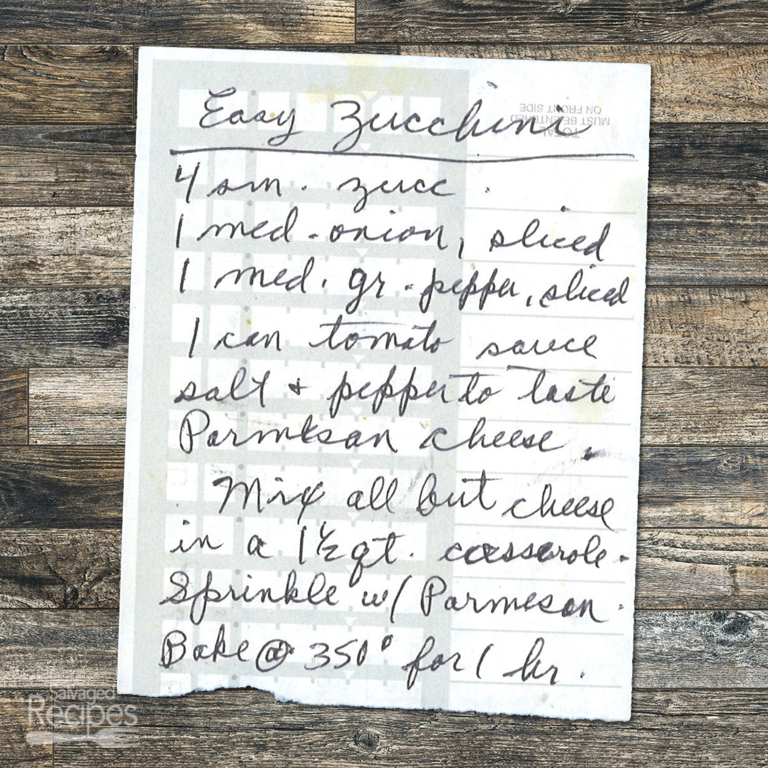 Baked Zucchini Casserole with Parmesan