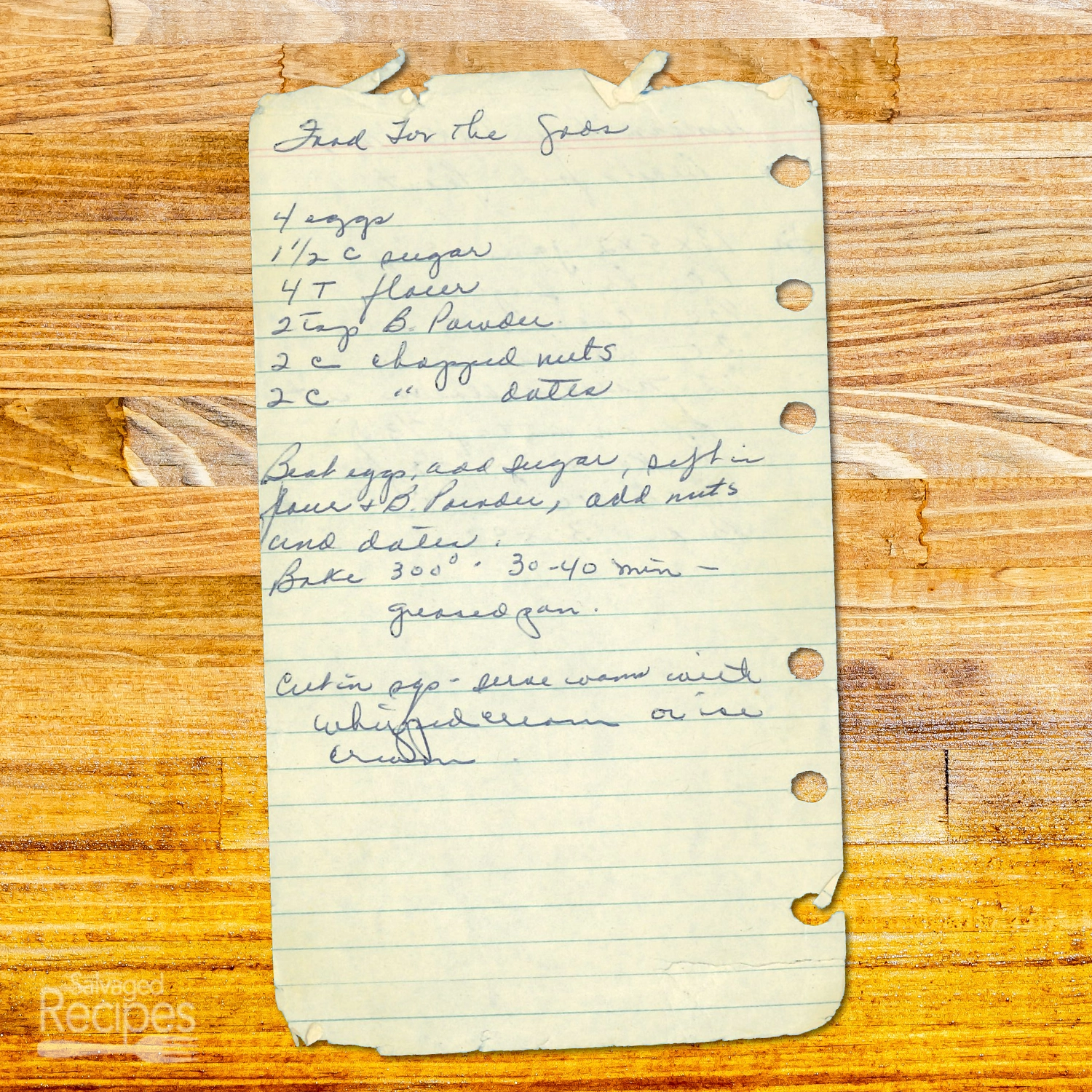 Food for the Gods Date & Nut Dessert Bars