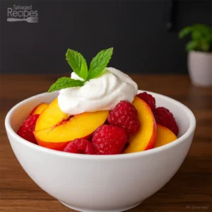 Fresh Peach Raspberry Medley from The Belle Beure B&B