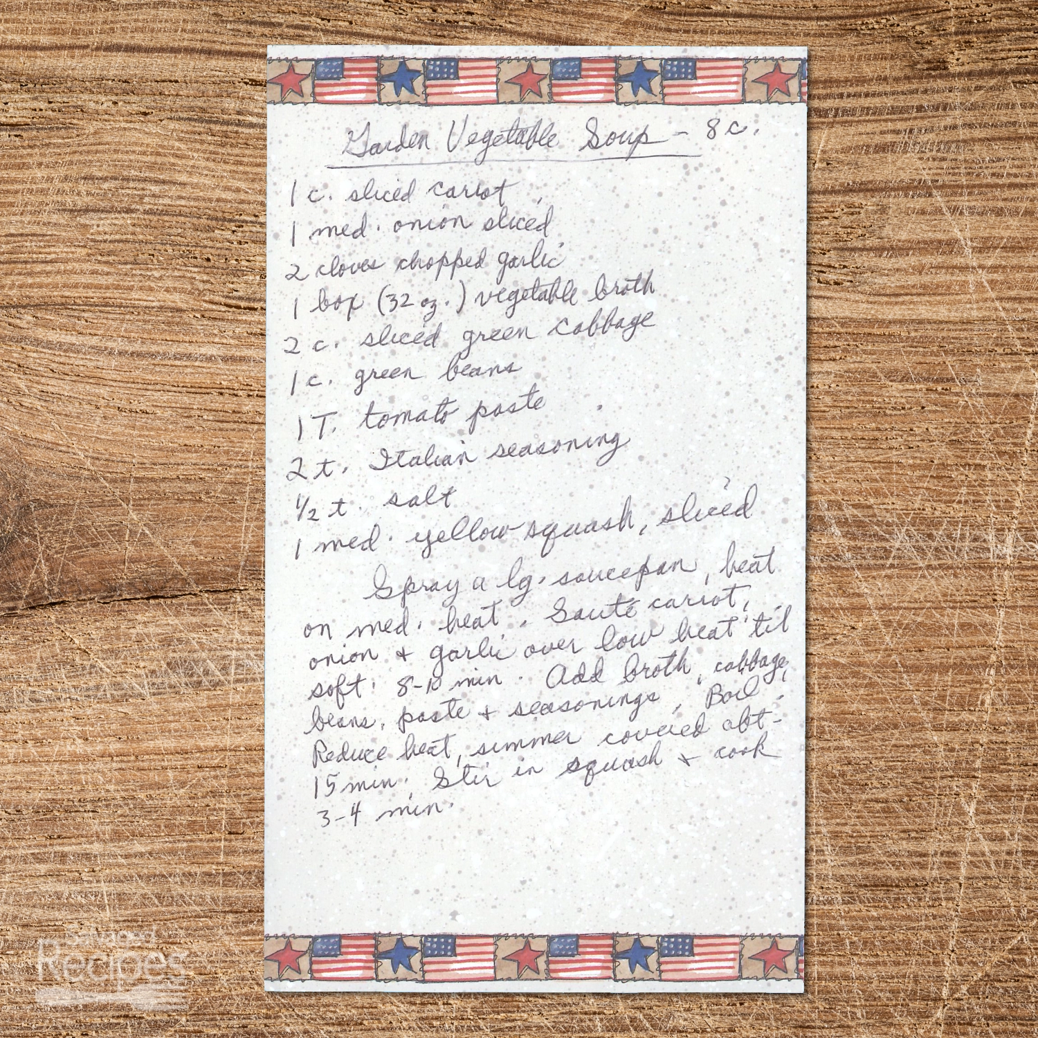 Garden Vegetable Soup with Cabbage and Green Beans