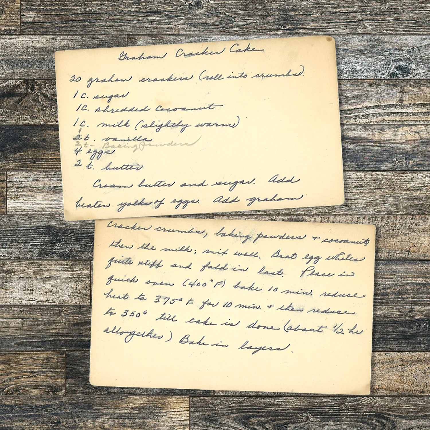 Graham Cracker Coconut Cake