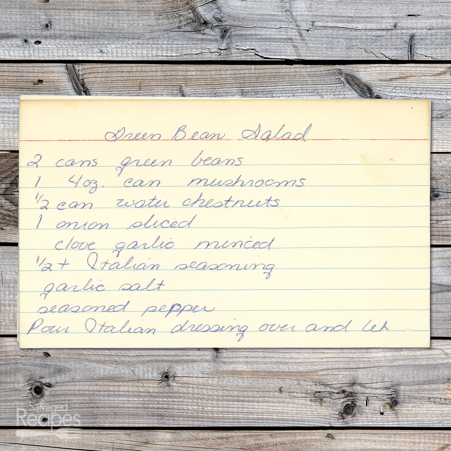 Green Bean Salad with Italian Dressing