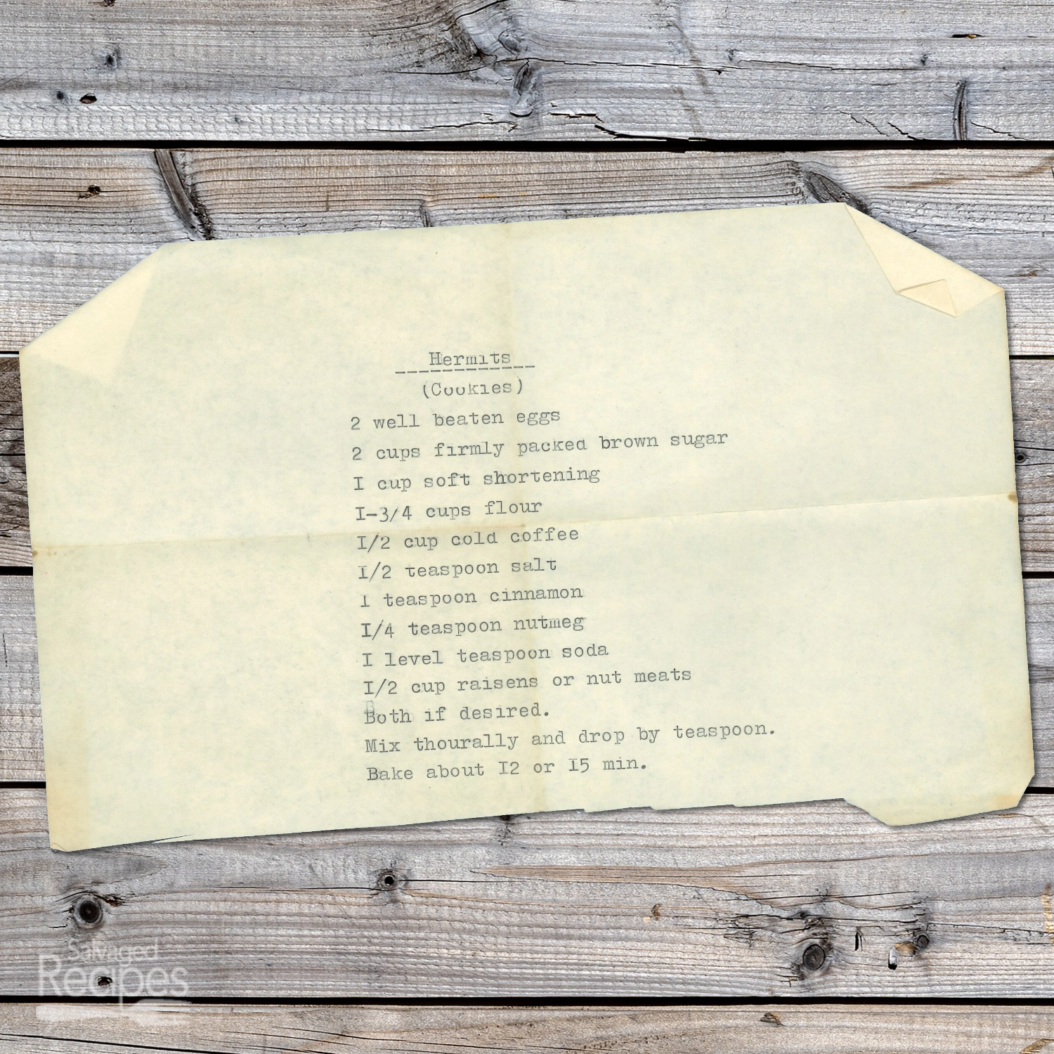 Typed recipe for Hermits