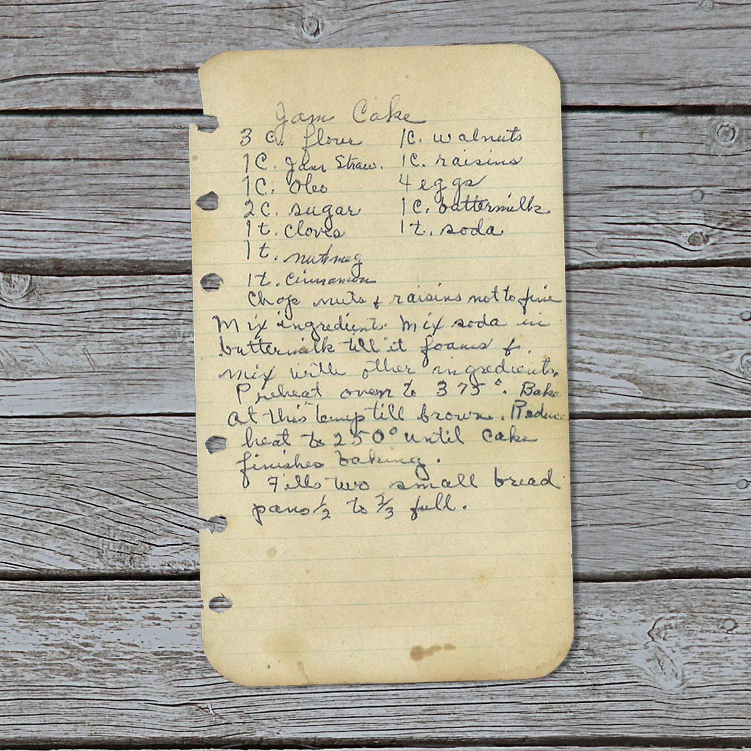 Southern Jam Cake with Warm Spices and Walnuts