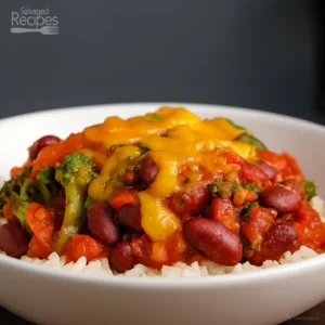 Kidney Beans with Rice and Cheese