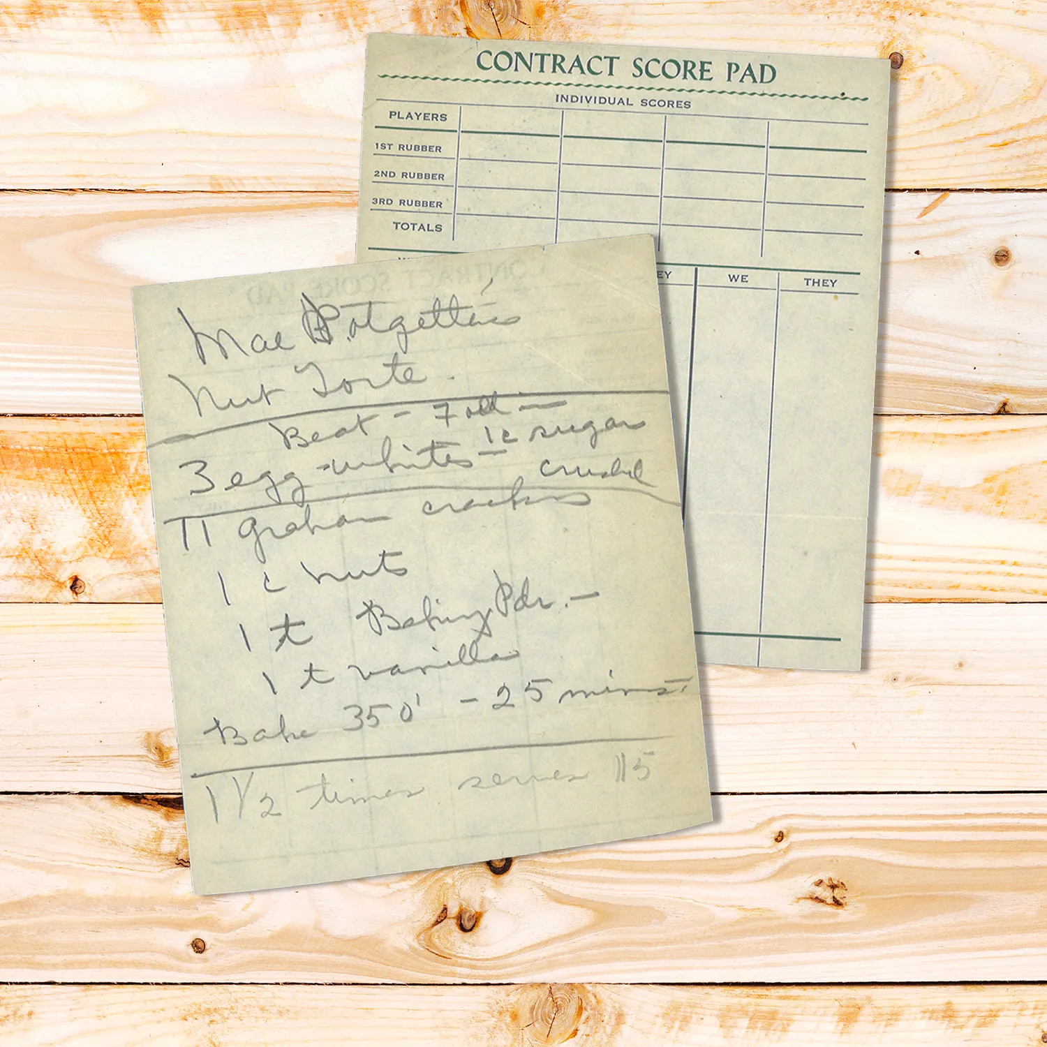 Nut Torte with Graham Cracker Crumbs from Mae Potgetter