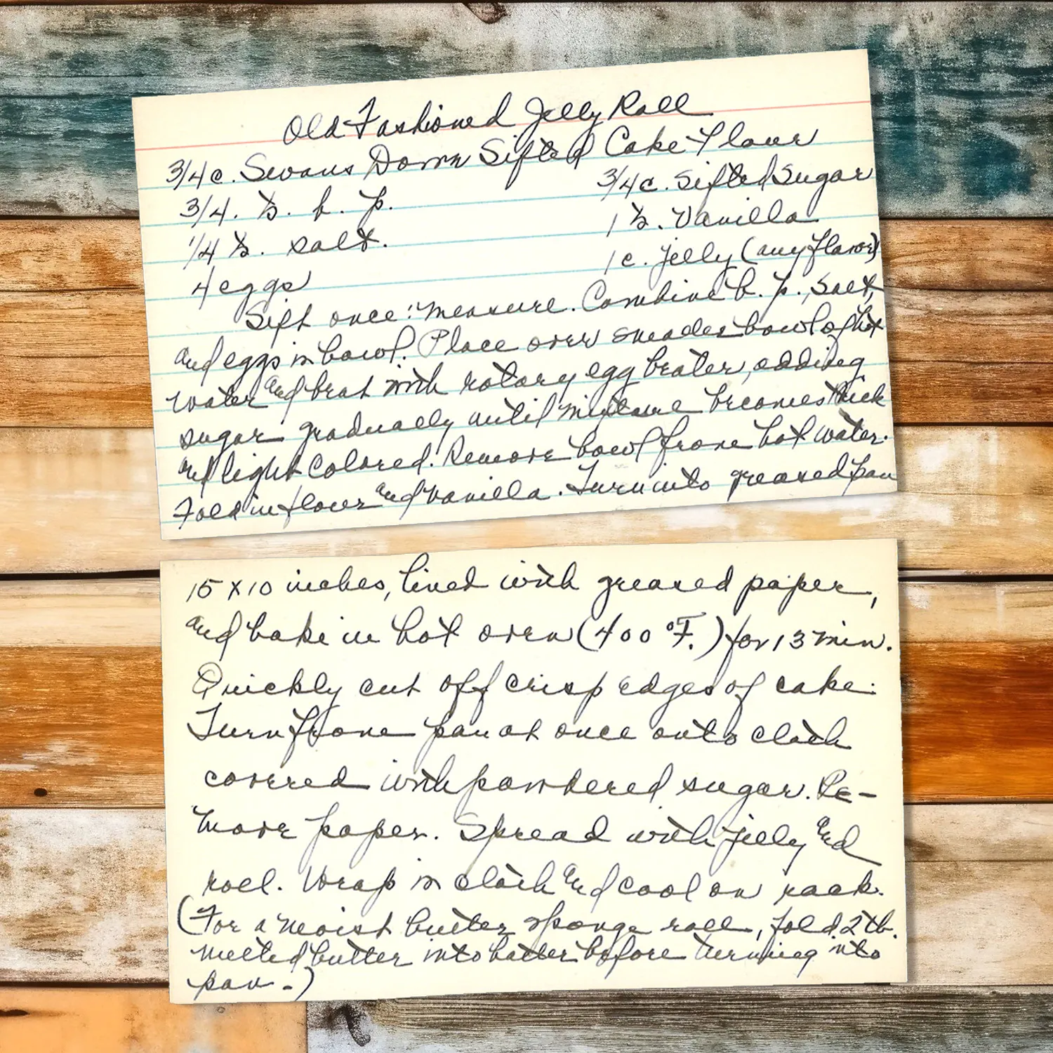 Old Fashioned Jelly Roll Cake