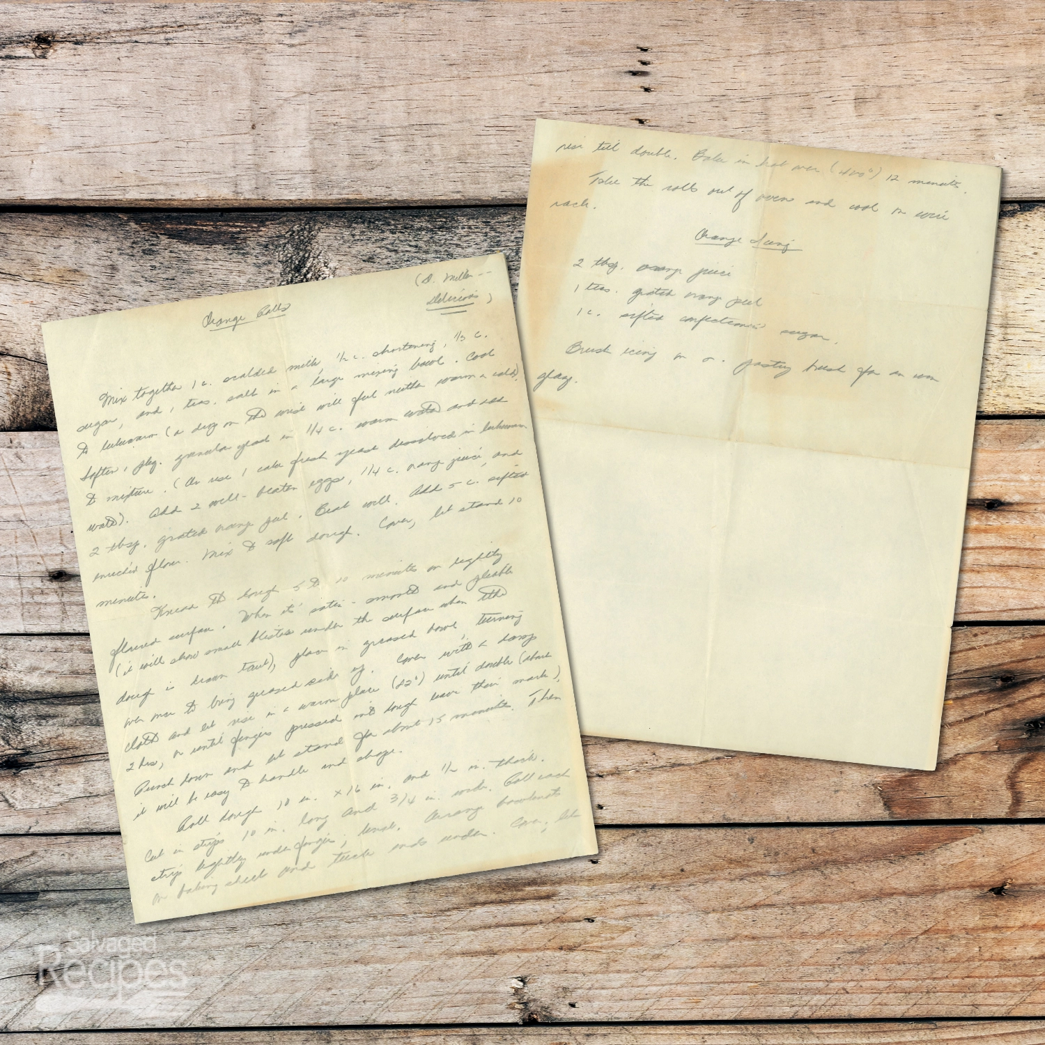 No-Bake Orange Rolls from D. Miller