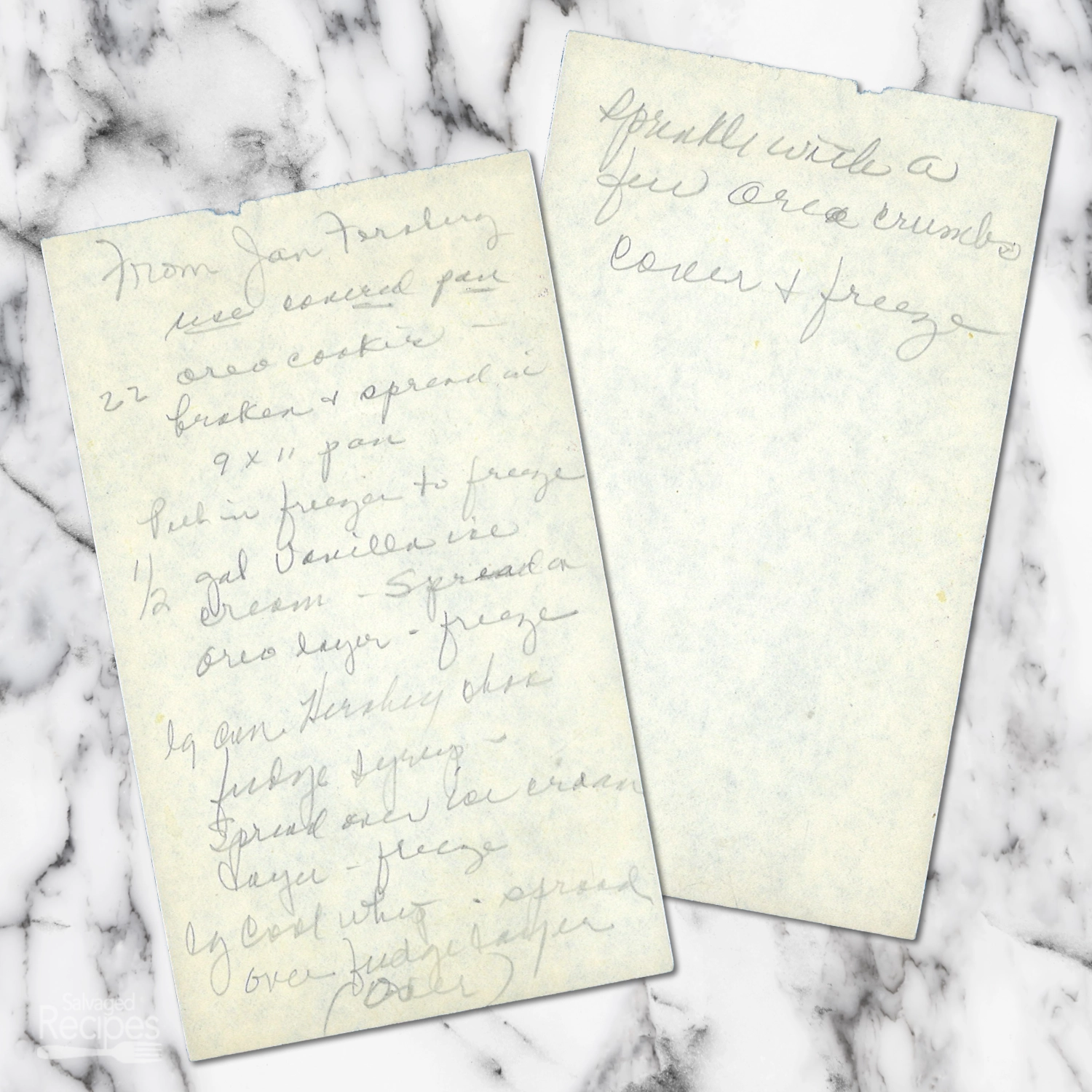 Frozen Oreo Cookie Ice Cream Dessert