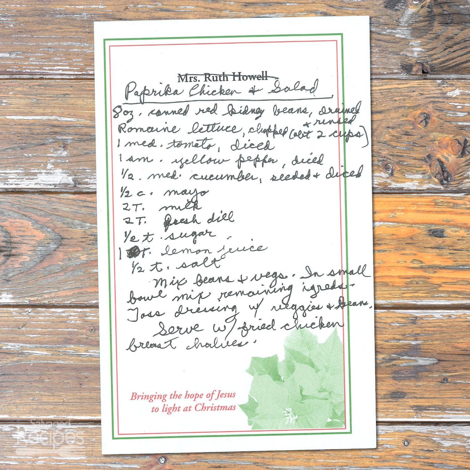 Creamy Dill Veggie Salad with Paprika Chicken