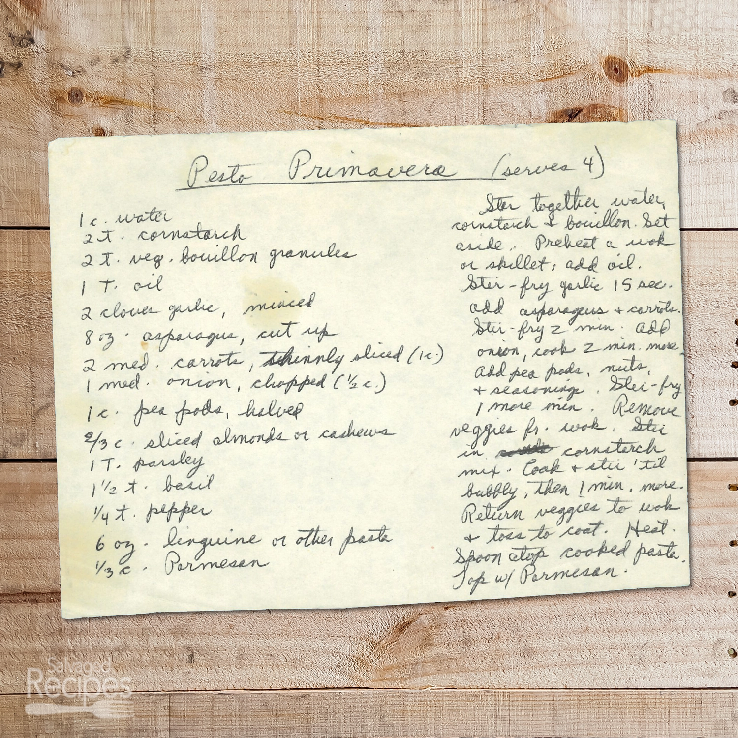 Easy Vegetable Pasta Primavera