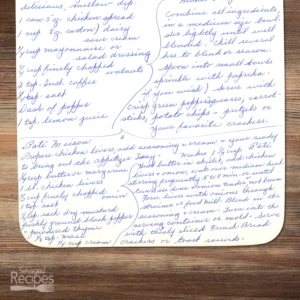 Handwritten recipe for Paté Maison