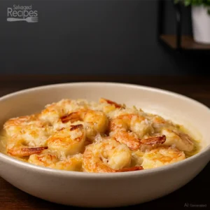 Polynesian Island Shrimp baked in Coconut