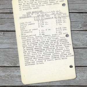Typed recipe for Rich Shortcake