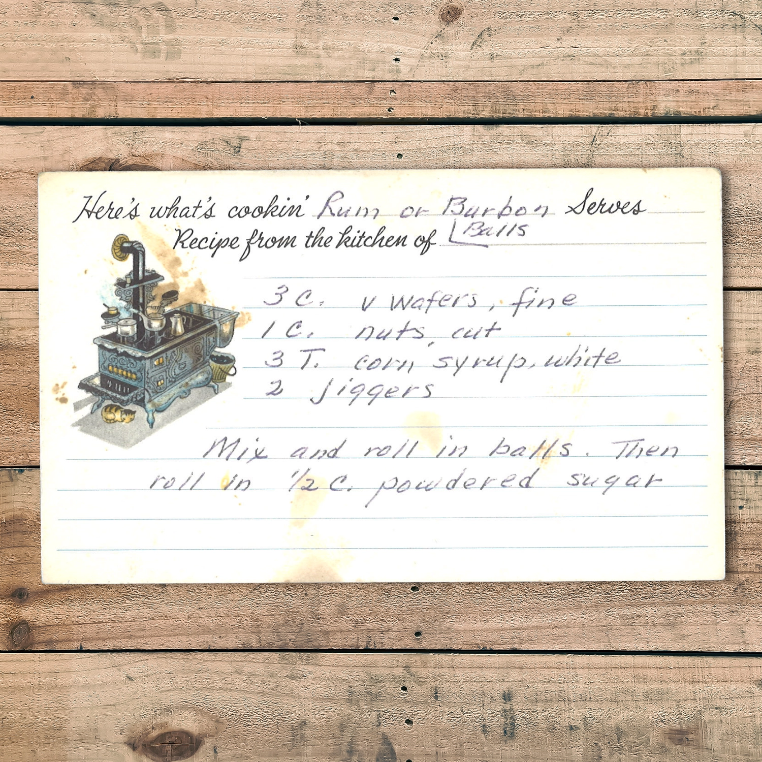 Rum or Bourbon Balls with Powdered Sugar