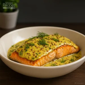 Salmon with Mustard Glaze