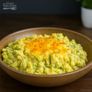 Scrambled Eggs with Avocado and Cheese