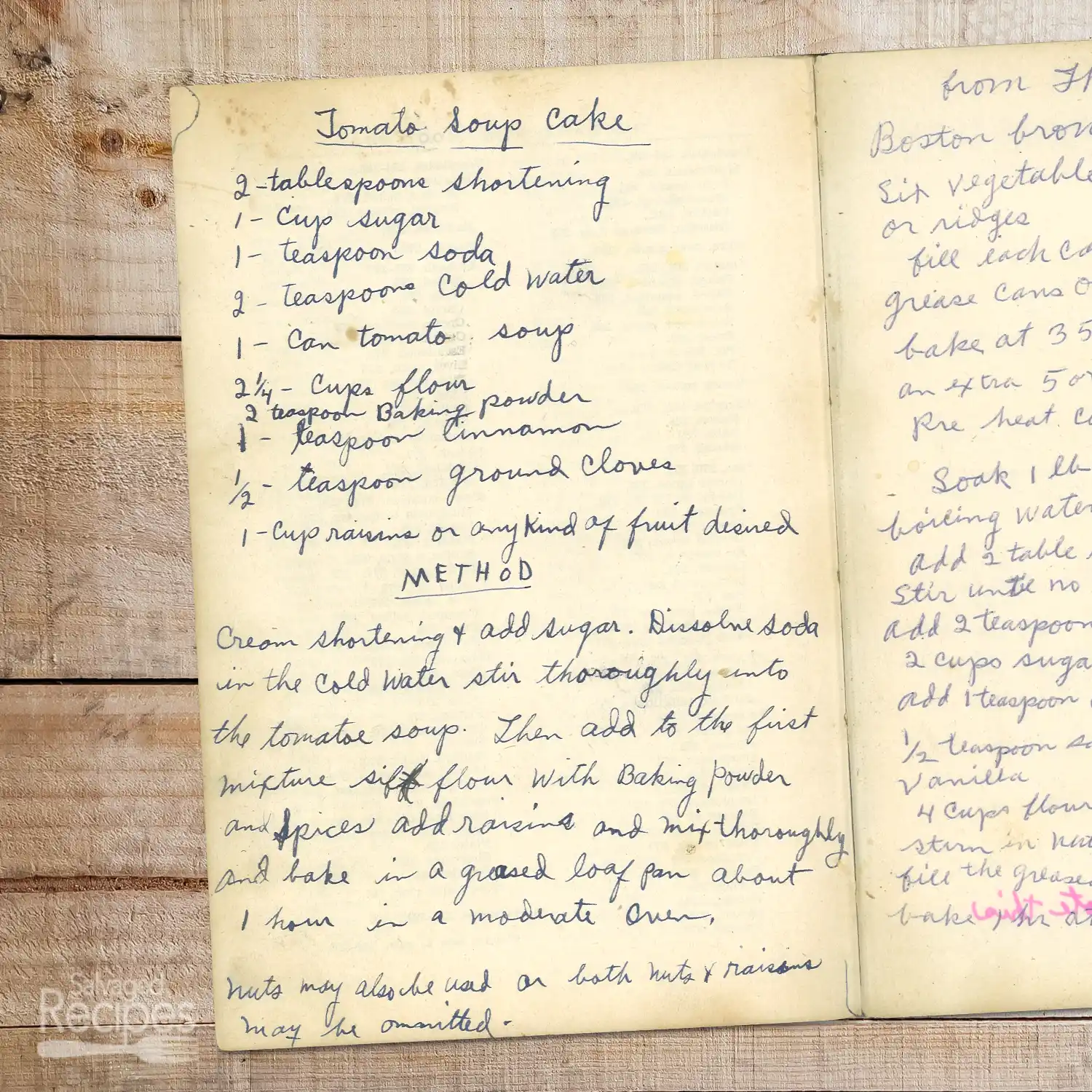 Tomato Soup Cake with Raisins