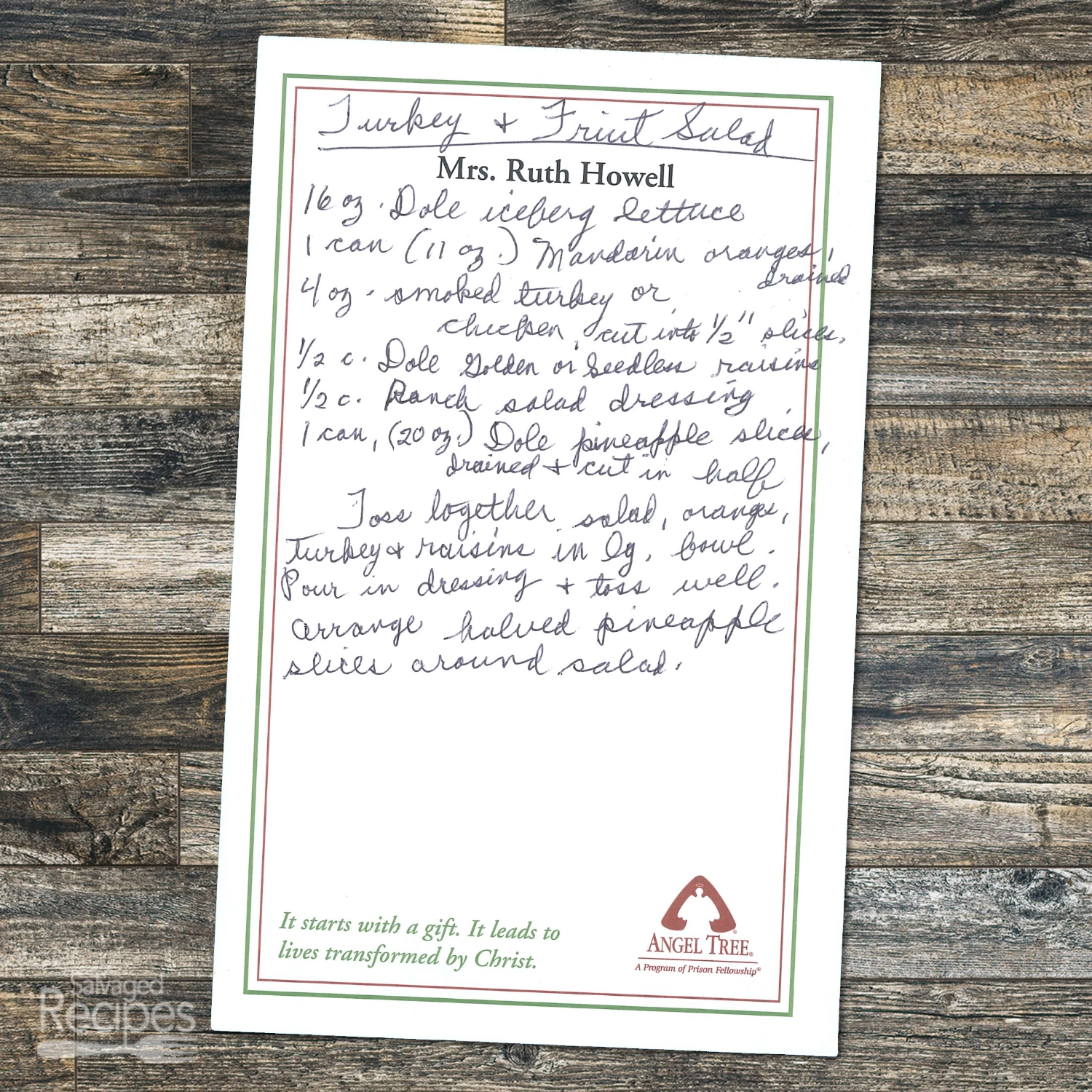 Turkey and Fruit Salad with Pineapple & Mandarin Oranges