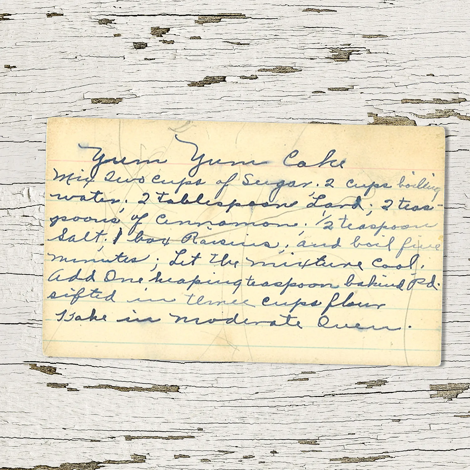 Yum Yum Cake with Boiled Raisins & Cinnamon