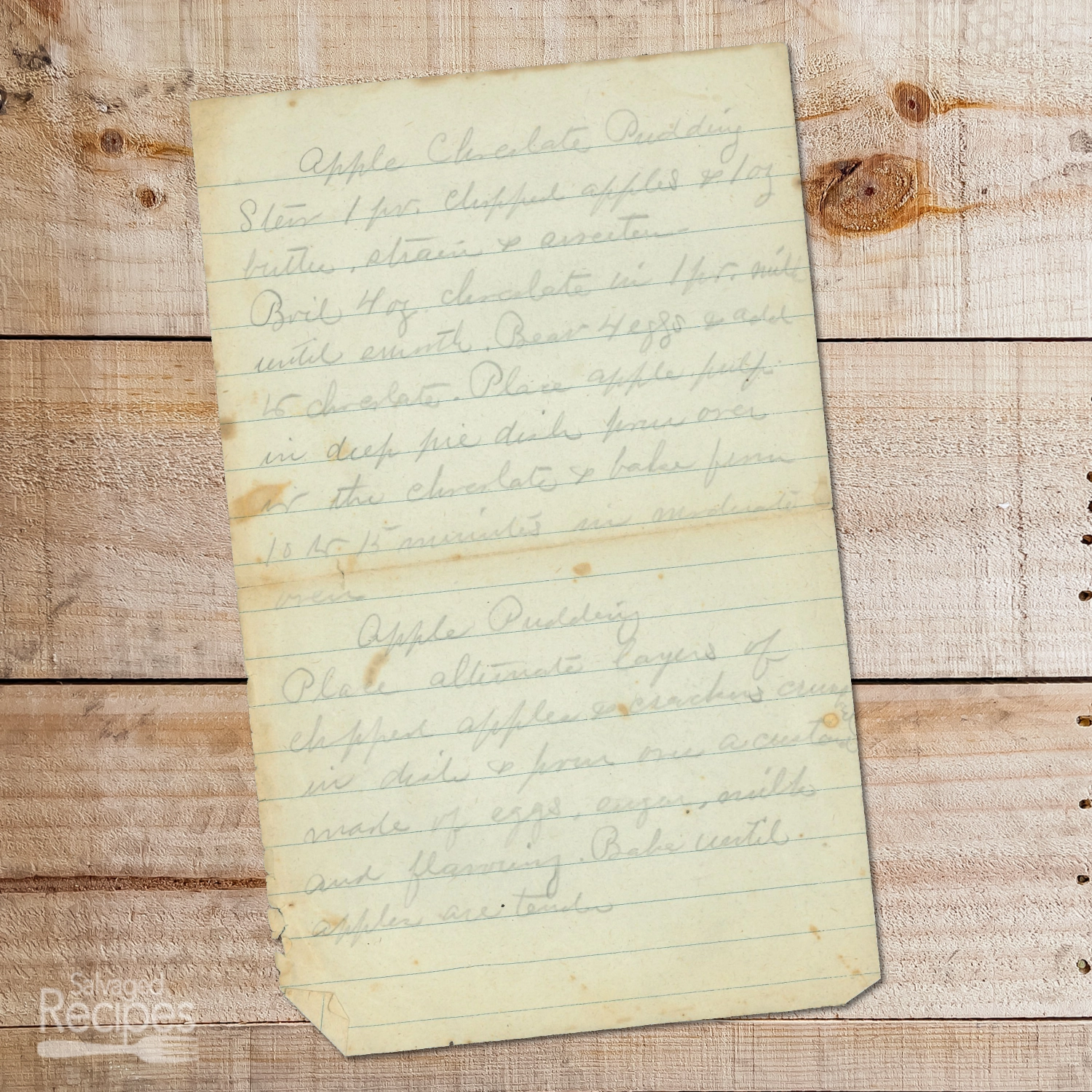 Apple Chocolate Pudding