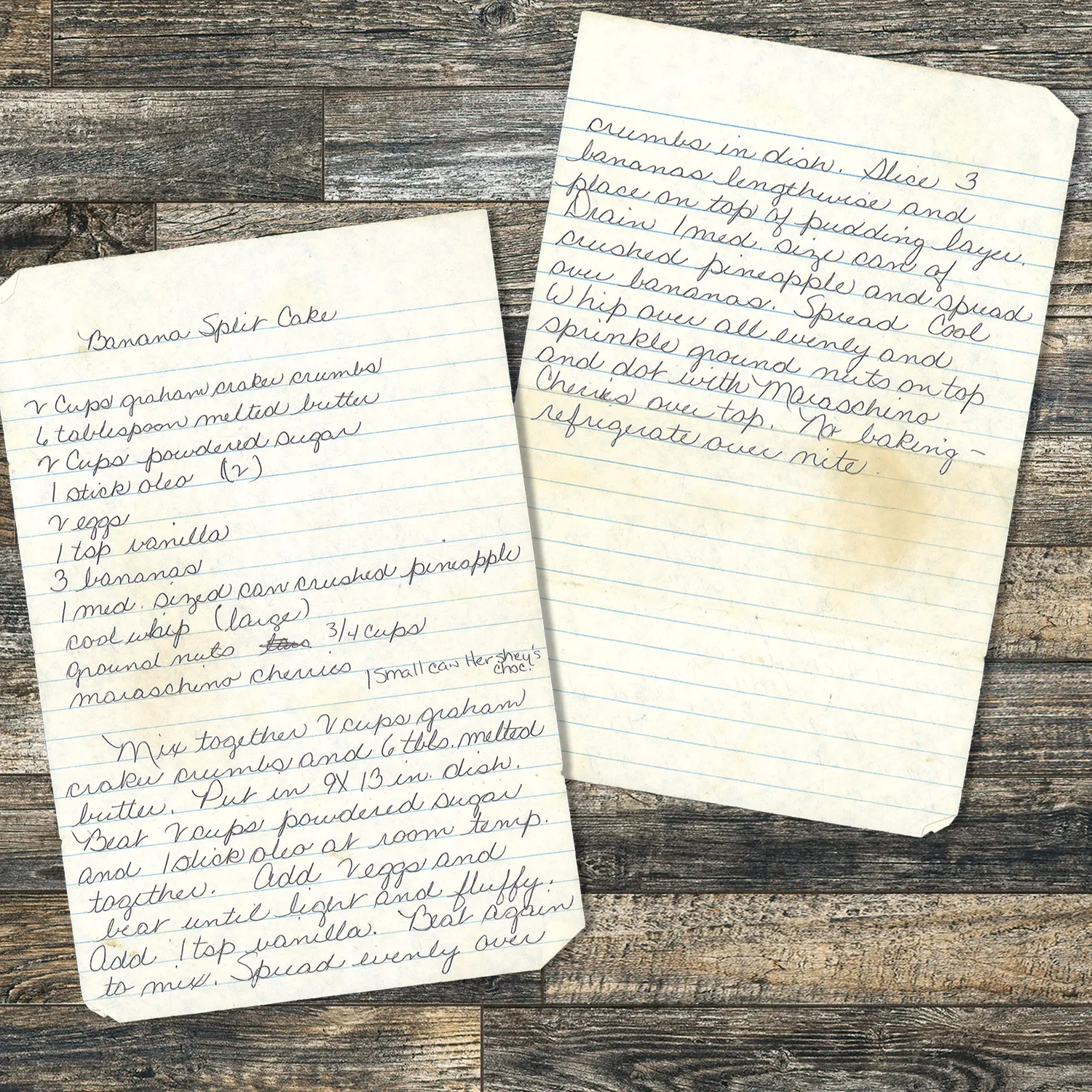 Banana Split Icebox Cake with Pineapple and Whipped Topping