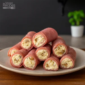 Blue Cheese-Walnut & Ham Rolls