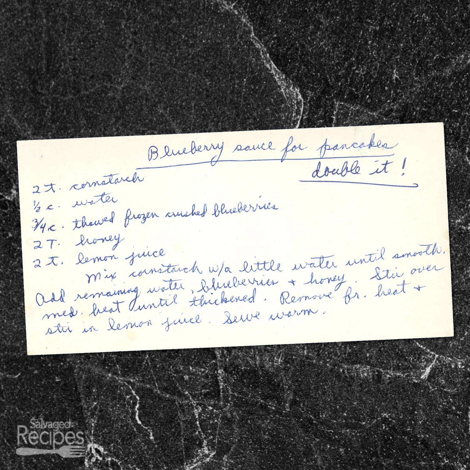 Blueberry Sauce for Pancakes