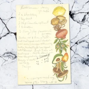 Handwritten recipe for Buttercream Icing